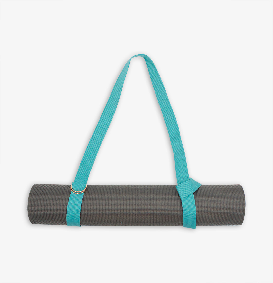 Buy OBSESSIONS Reversible Yoga Mat with Carrying Strap Brown and Beige  online